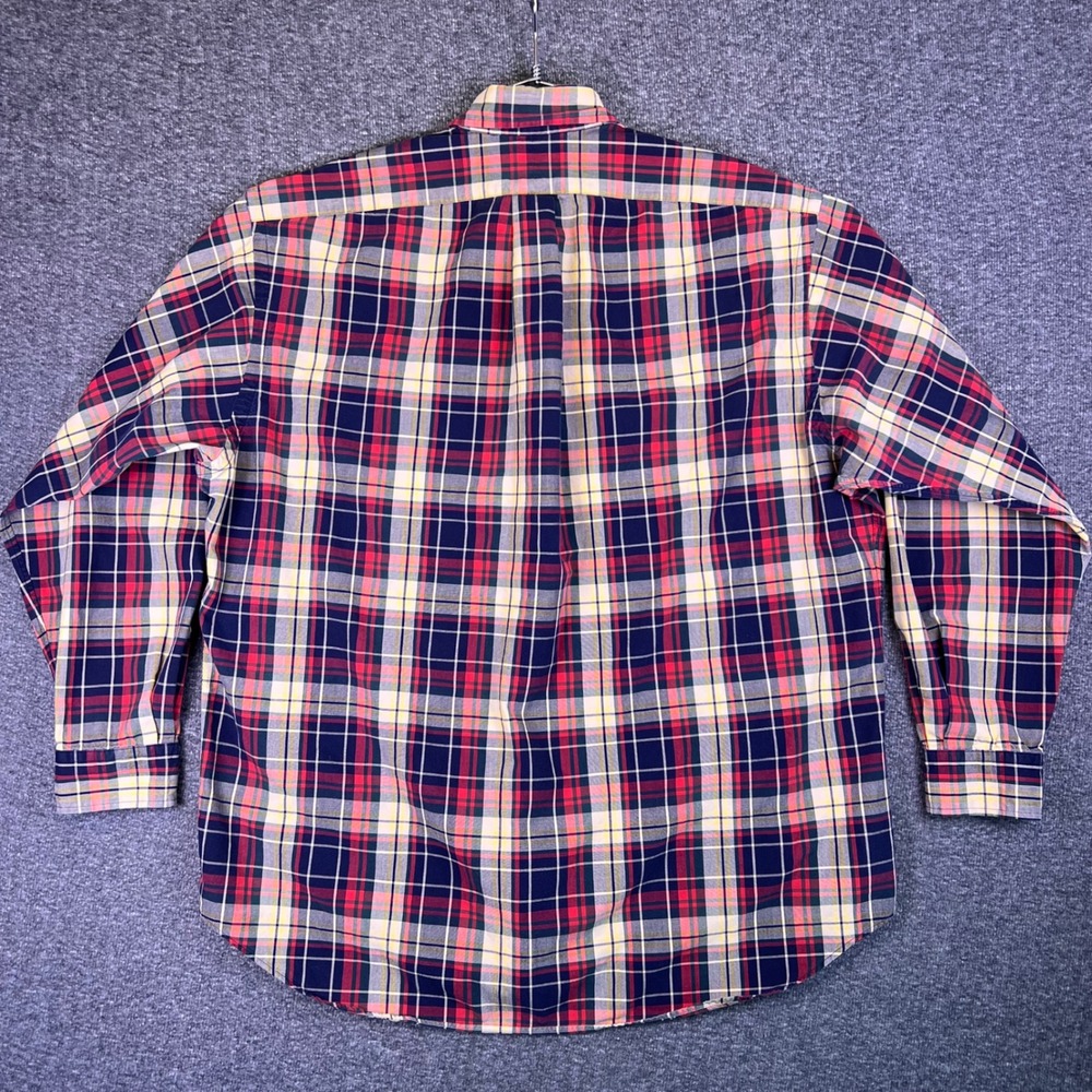 VTG Ralph Lauren Shirt Mens Large Plaid Blake Preppy Casual Button Down Tartan - Picture 2 of 15